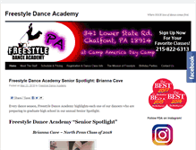 Tablet Screenshot of freestyledancepa.com